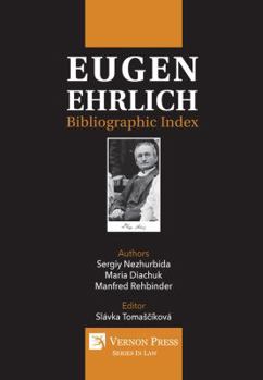 Paperback Eugen Ehrlich: Bibliographic Index Book