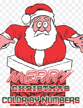 Merry Christmas Color By Numbers: a beautiful colouring book with Christmas designs on a black background, for gloriously vivid colours