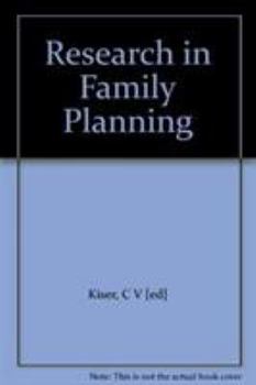 Hardcover Research in Family Planning Book