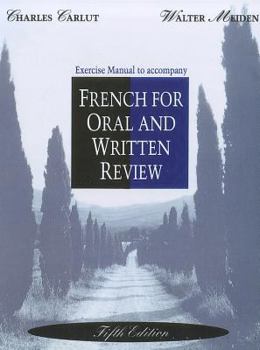 Paperback Workbook/Lab Manual for French for Oral and Written Review, 5th Book
