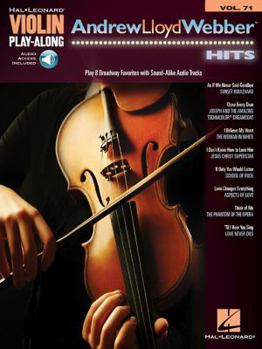 Paperback Andrew Lloyd Webber Hits: Violin Play-Along Volume 71 [With Access Code] Book