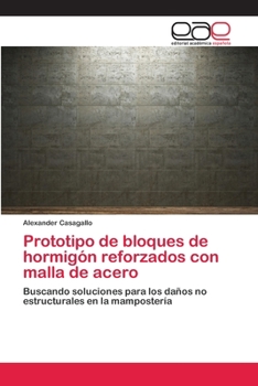 Paperback Prototipo de bloques de hormigón reforzados con malla de acero [Spanish] Book