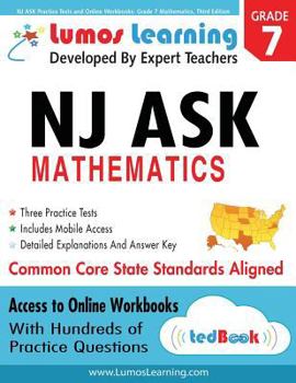 Paperback NJ ASK Practice Tests and Online Workbooks: Grade 7 Mathematics, Third Edition: Common Core State Standards, NJASK 2014 Book