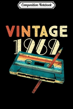 Composition Notebook: Vintage 1973 Cassette Tape Birthday Journal/Notebook Blank Lined Ruled 6x9 100 Pages