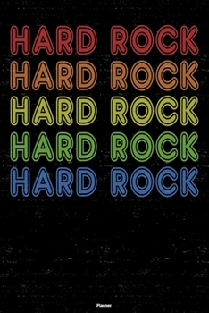 Hard Rock Planner: Hard Rock Retro Music Calendar 2020 - 6 x 9 inch 120 pages gift