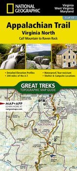Appalachian Trail, Calf Mountain to Raven Rock [Virginia, West Virginia, Maryland] (National Geographic Trails Illustrated Map)
