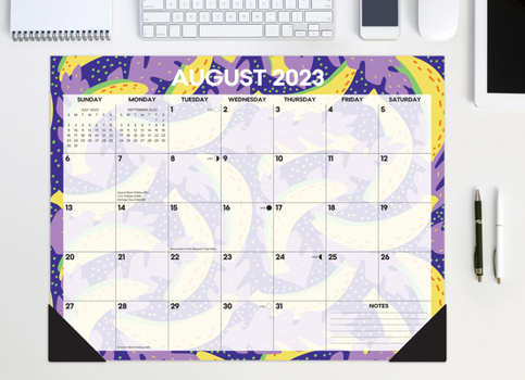 Calendar Fruit Salad 2023-24 Academic 22 X 17 Large Monthly Deskpad Book