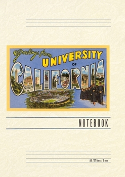 Paperback Vintage Lined Notebook Greetings from University of California Book