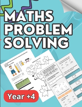 Paperback Maths Book For +4 year olds: Maths problem solving year +4, Activity Book for kids, addition, subtraction, multiplication, problem Solving Book