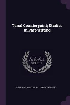 Paperback Tonal Counterpoint; Studies In Part-writing Book