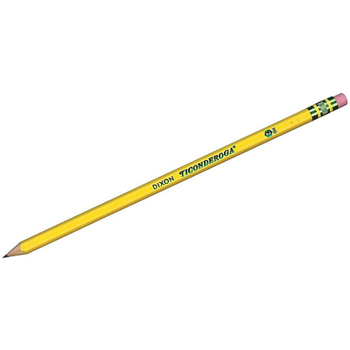 Misc. Ticonderoga Pre-Sharpened Wooden Pencil, 2.2mm, #2 Soft Lead, Dozen Book