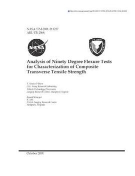 Paperback Analysis of Ninety Degree Flexure Tests for Characterization of Composite Transverse Tensile Strength Book