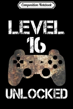 Composition Notebook: Level 5 Unlocked Funny Video Gamer 5th Birthday Gift Journal/Notebook Blank Lined Ruled 6x9 100 Pages