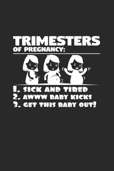 Trimesters of pregnancy: 6x9 Pregnancy | grid | squared paper | notebook | notes