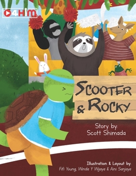 Paperback Scooter and Rocky [Large Print] Book