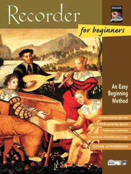 Paperback Recorder for Beginners: An Easy Beginning Method, Book & CD Book