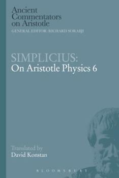 Paperback Simplicius: On Aristotle Physics 6 Book