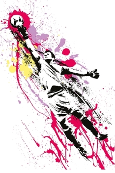 Abstract goalkeeper notebook: creative fitness Dot Grid 6x9 Dotted Bullet Journal and Notebook 120 Pages