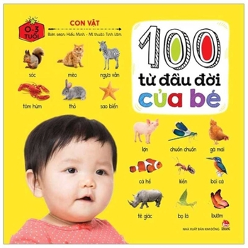 Hardcover 100 First Words: Animals - Hard Cover [Vietnamese] Book
