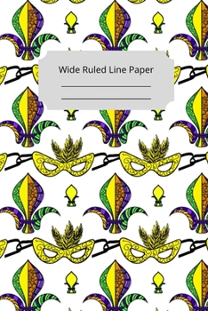 Paperback Mardi Gras Art Theme Notebook Book
