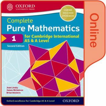 Printed Access Code Cie as and a Level Pure Mathematics 1 Access Code Card 2nd Edition Book