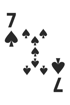 Paperback Seven Of Spades Notebook: Lined Journal, 120 Pages, 6 x 9, Affordable Gift Journal Matte Finish Book