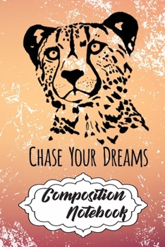 Composition Notebook: 110 Blank Lined Papers - 6x9 Personalized Customized Elephant Composition Notebook Journal Gift For Cheetah Lovers