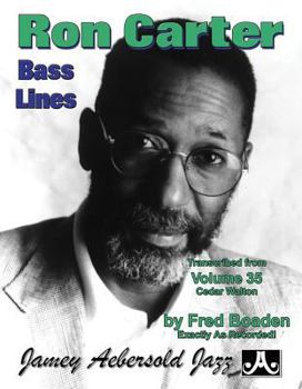 Paperback Ron Carter Bass Lines, Vol 35: Transcribed from Volume 35 Cedar Walton Book