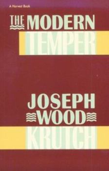 Paperback Modern Temper: A Study and a Confession Book