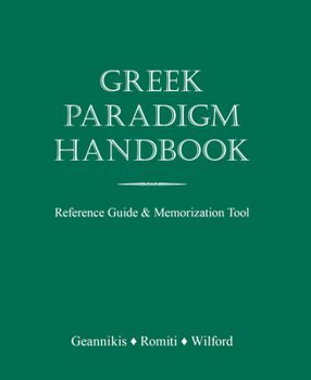 Paperback Greek Paradigm Handbook Book