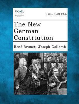 Paperback The New German Constitution Book