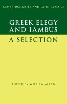 Paperback Greek Elegy and Iambus Book