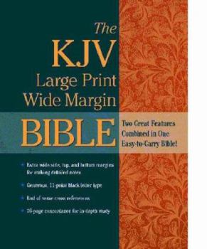 The Holy Bible: King James Version, Burgundy, Bonded Leather, Wide Margin
