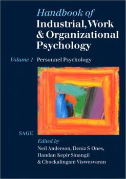 Hardcover Handbook of Industrial, Work & Organizational Psychology: Volume 1: Personnel Psychology Book