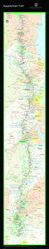 Poster Appalachian Trail Strip-Map Poster Book