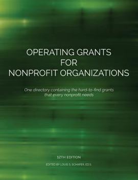 Paperback Operating Grants for Nonprofit Organizations Book