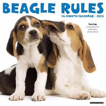 Calendar Beagle Rules 2025 12 X 12 Wall Calendar Book