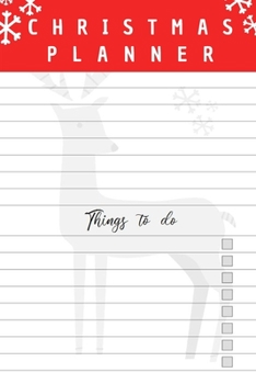 Paperback Christmas Planner: Book organizer to do list notes and gifts, xmas notebook journal diary planner Book