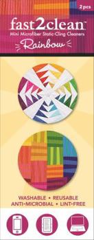 Accessory fast2clean™ 2-Piece Rainbow Mini Microfiber Static-Cling Cleaners Book