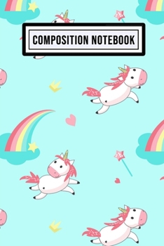 Unicorn Wide Ruled Composition Notebook: Unicorn Blank College Ruled Composition Notebook | 110 Pages | Pocket Size 6x9