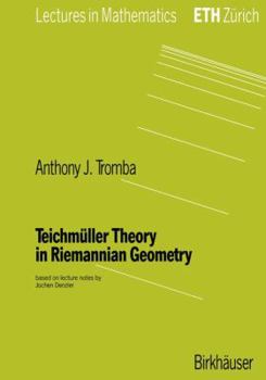 Paperback Teichmüller Theory in Riemannian Geometry Book