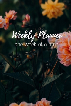 Boho Weekly Planner: 6x9 undated weekly planner pages. Orange flowers