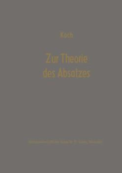 Paperback Zur Theorie Des Absatzes: Erich Gutenberg Zum 75. Geburtstag [German] Book