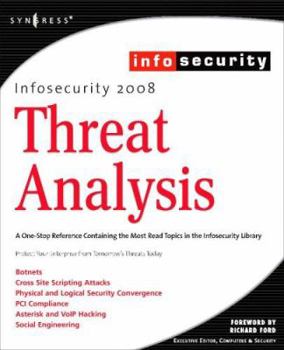 Paperback Infosecurity 2008 Threat Analysis Book