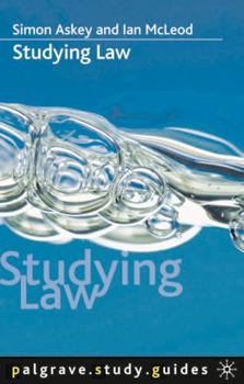Paperback Studying Law (Palgrave Study Guides) Book