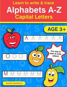 Paperback Learn to Write & Trace Alphabets A-Z: Capital Letters Book