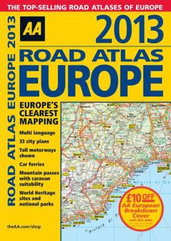 Paperback AA Road Atlas Europe Book