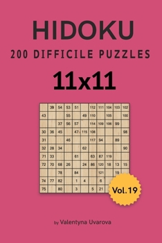 Paperback Hidoku: 200 Difficile Puzzles 11х11 vol. 19 [French] Book