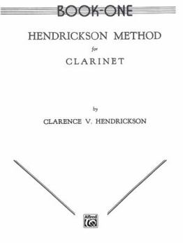 Paperback Hendrickson Method for Clarinet, Bk 1 Book