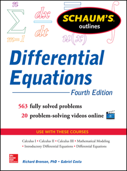Schaum's Outline of Differential Equations, 3rd edition (Schaum's Outlines) - Book  of the Schaum's Outline